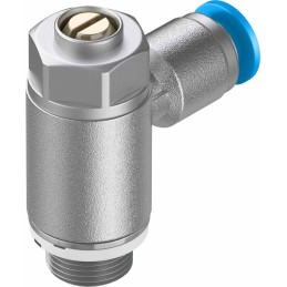 1 pcs - Festo GRLZ Series Tube Flow Regulator, 4mm Tube Inlet Port x G 1/8 Outlet Port, 193157