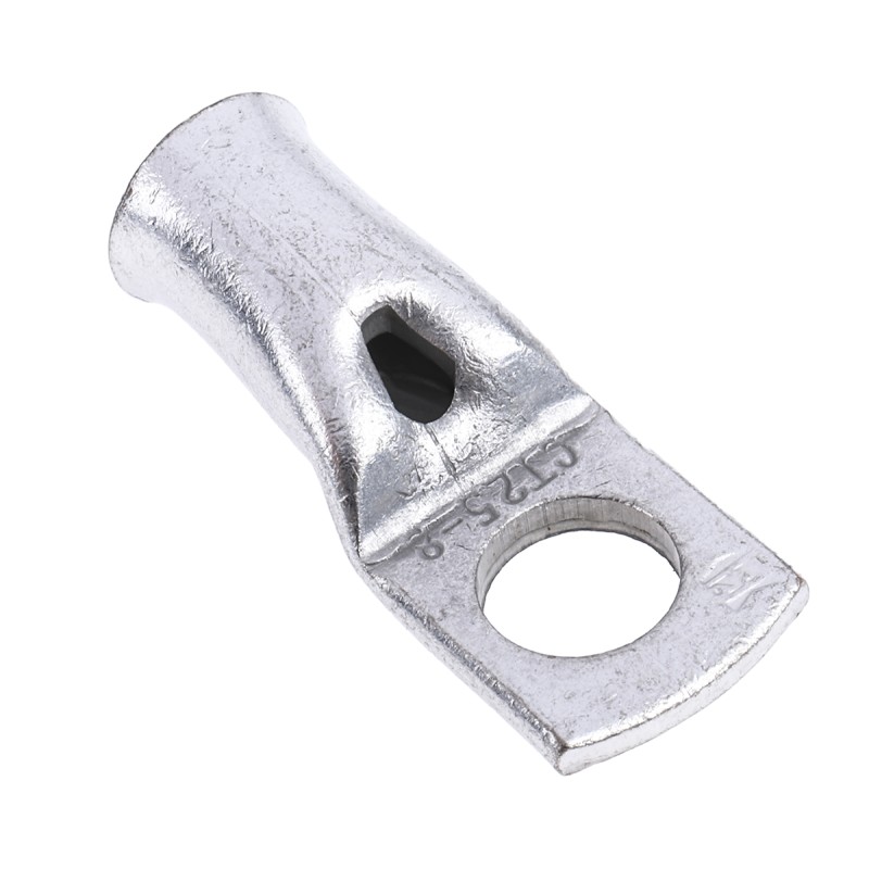 10 pcs - RS PRO Uninsulated Tubular Ring Terminal, M8 Stud Size to 25mm² Wire Size