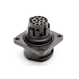 1 pcs - Amphenol Industrial Circular Connector, 18 Contacts, Panel Mount, Socket, Male, IP65, C 16-3 Series