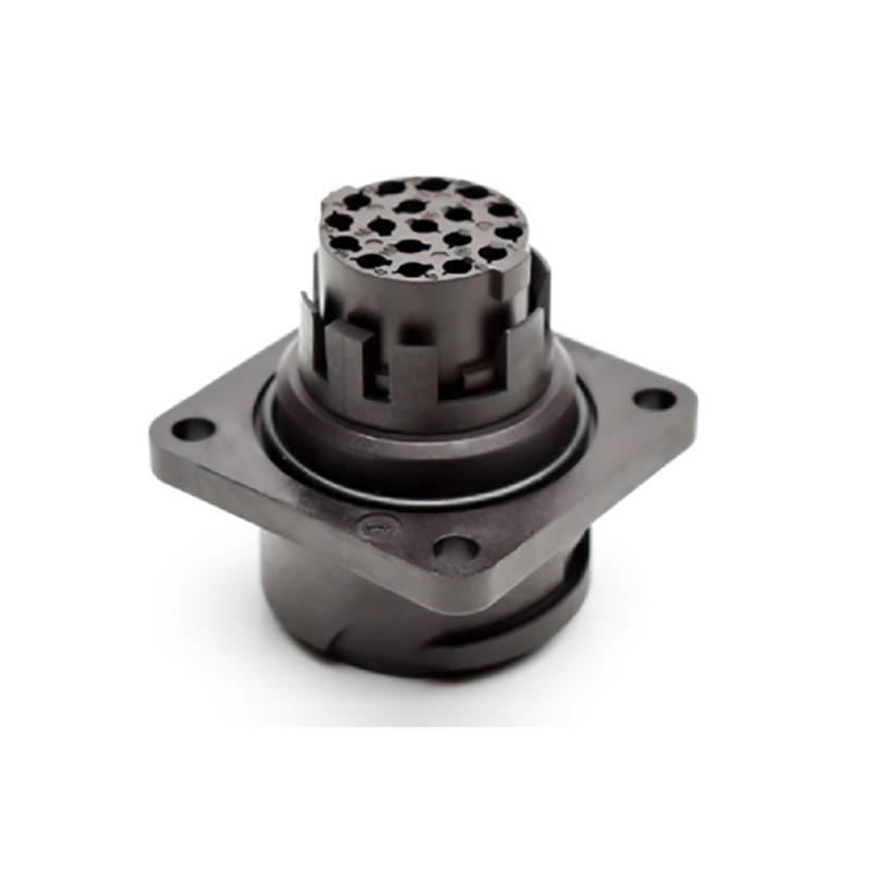 1 pcs - Amphenol Industrial Circular Connector, 18 Contacts, Panel Mount, Socket, Male, IP65, C 16-3 Series