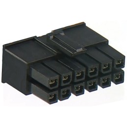 5 pcs - Molex, Mega-Fit Male Connector Housing, 5.7mm Pitch, 8 Way, 2 Row
