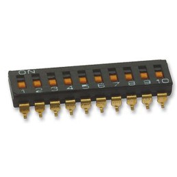 5 pcs - Omron 10 Way Surface Mount DIP Switch 10P