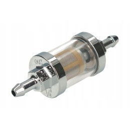 Aluminum chrome fuel filter, removable, 6 mm wide, shl mz