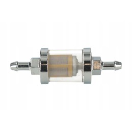 Aluminum chrome fuel filter, removable, 6 mm wide, shl mz