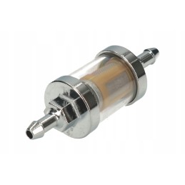 Aluminum chrome fuel filter, removable, 6 mm wide, shl mz