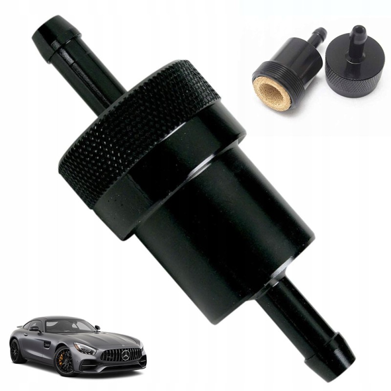 Universal car aluminum fuel filter 8mm