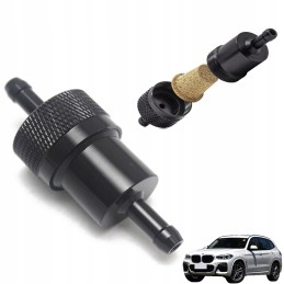 Fuel filter 8mm for motorcycles and cars, black