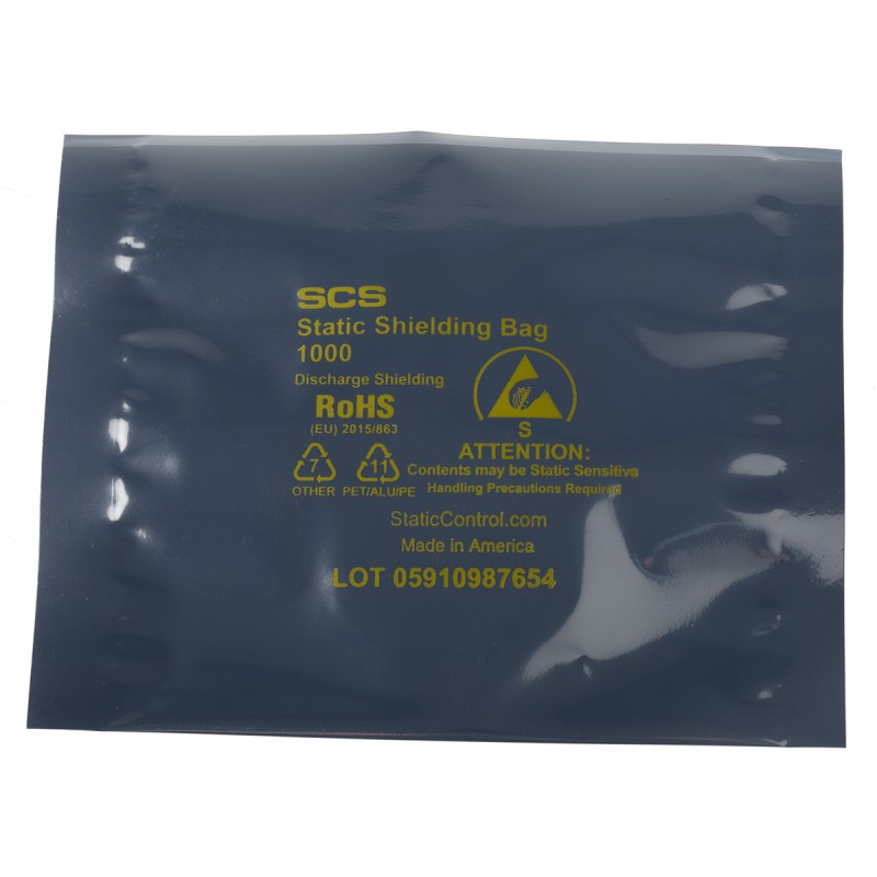 1 Bag of 100 - SCS Static Shielding Bag 102mm(W)x 102mm(L)