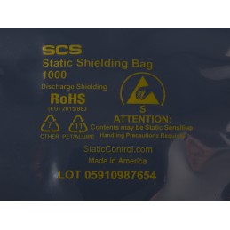 1 Bag of 100 - SCS Static Shielding Bag 102mm(W)x 102mm(L)
