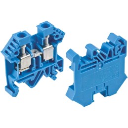 10 pcs - RS PRO Blue DIN Rail Terminal Block, 0.2 - 10mm²