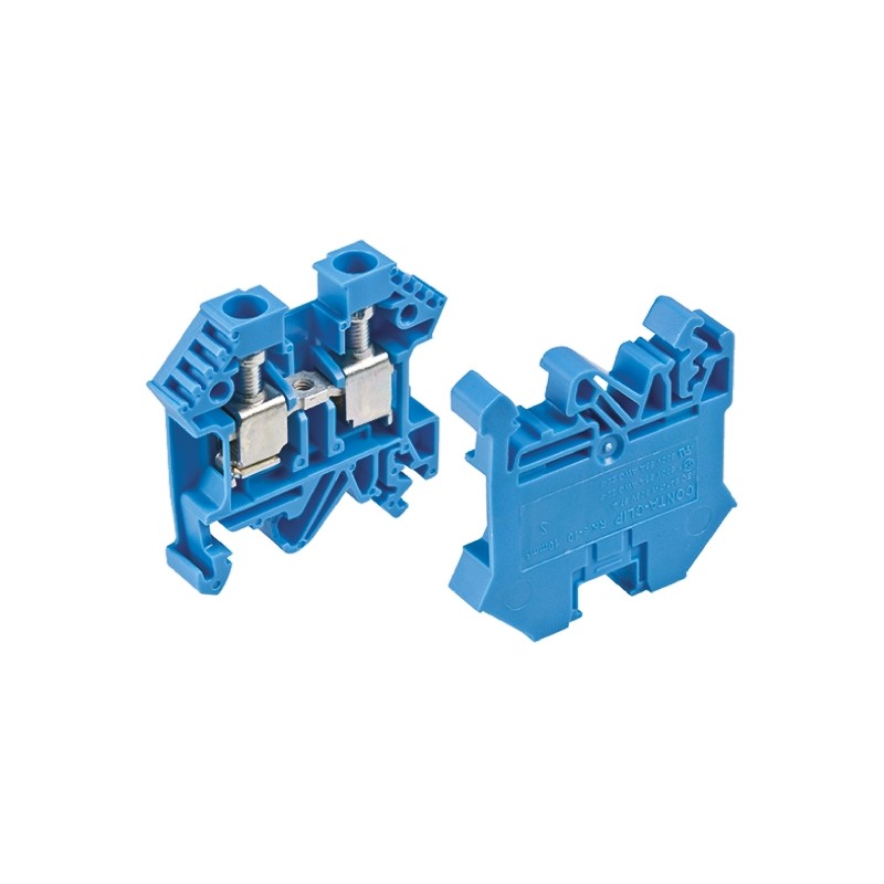 10 pcs - RS PRO Blue DIN Rail Terminal Block, 0.2 - 10mm²