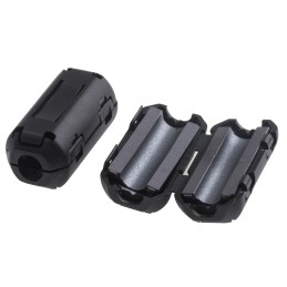 2 pcs - RS PRO Openable Ferrite Clamp, 13 x 25.5 x 11.8mm, For Computer Peripherals, Digital TV, Internal & External Power