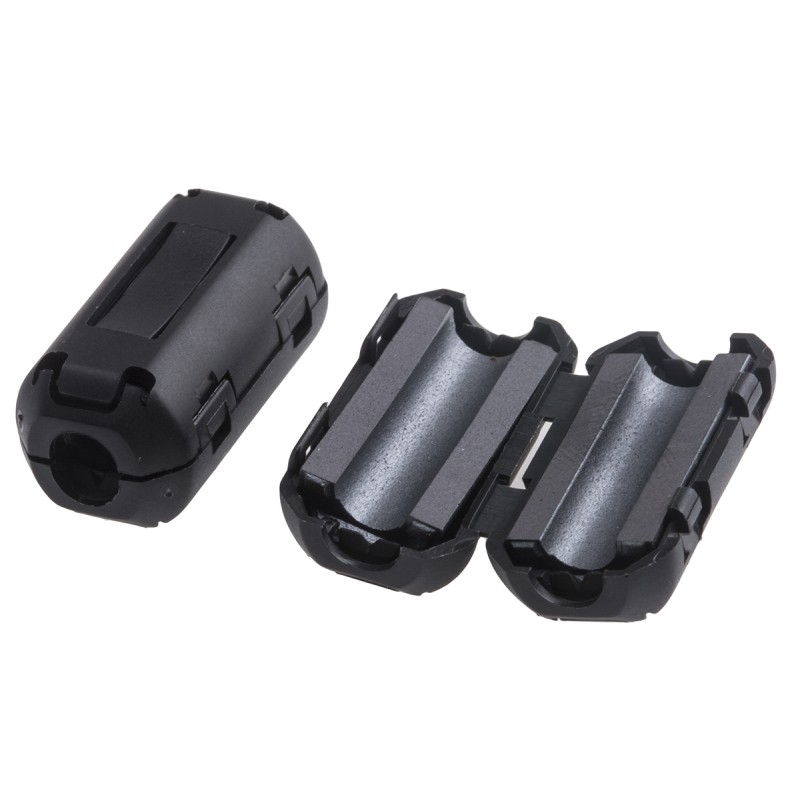 2 pcs - RS PRO Openable Ferrite Clamp, 13 x 25.5 x 11.8mm, For Computer Peripherals, Digital TV, Internal & External Power