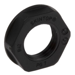 5 pcs - Lapp Black Fibreglass PA Cable Gland Locknut, PG7 Thread, IP68