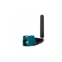 1 pcs : GW.05.0ZZ23 - Antennas 2.4/5.8GHz Terminal mount Monopole Antenna Hinged FAKRA Code Z Water Blue SMB(F)