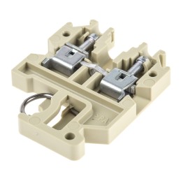 10 pcs - Weidmuller SAK Series Beige Feed Through Terminal Block, 2.5mm², Single-Level, Screw Termination