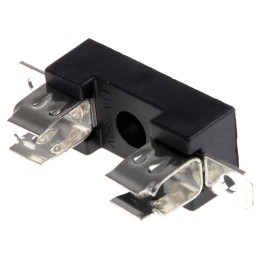 5 pcs - Bulgin 13A Base Mount Fuse Holder for 6.3 x 25mm Fuse, 250V ac