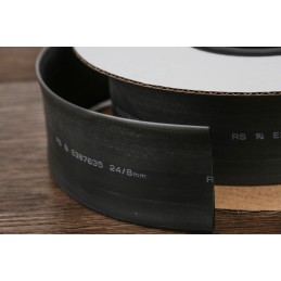 1 Reel of 3 M - RS PRO Heat Shrink Tubing, Black 24mm Sleeve Dia. x 3m Length 3:1 Ratio