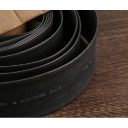1 Reel of 3 M - RS PRO Heat Shrink Tubing, Black 24mm Sleeve Dia. x 3m Length 3:1 Ratio