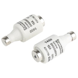 5 pcs - Mersen 16A DII Diazed Fuse, E27 Thread Size, gG, 500V