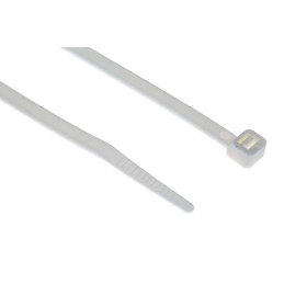 1 Bag of 100 - RS PRO Cable Tie, 190mm x 4.8 mm, White Nylon, Pk-100