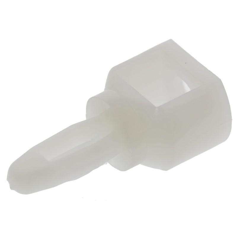 1 Bag of 100 - SRLCBS 6 01, 9.5mm High Nylon Snap Rivet Support for 4mm PCB Hole, 10.2mm Base