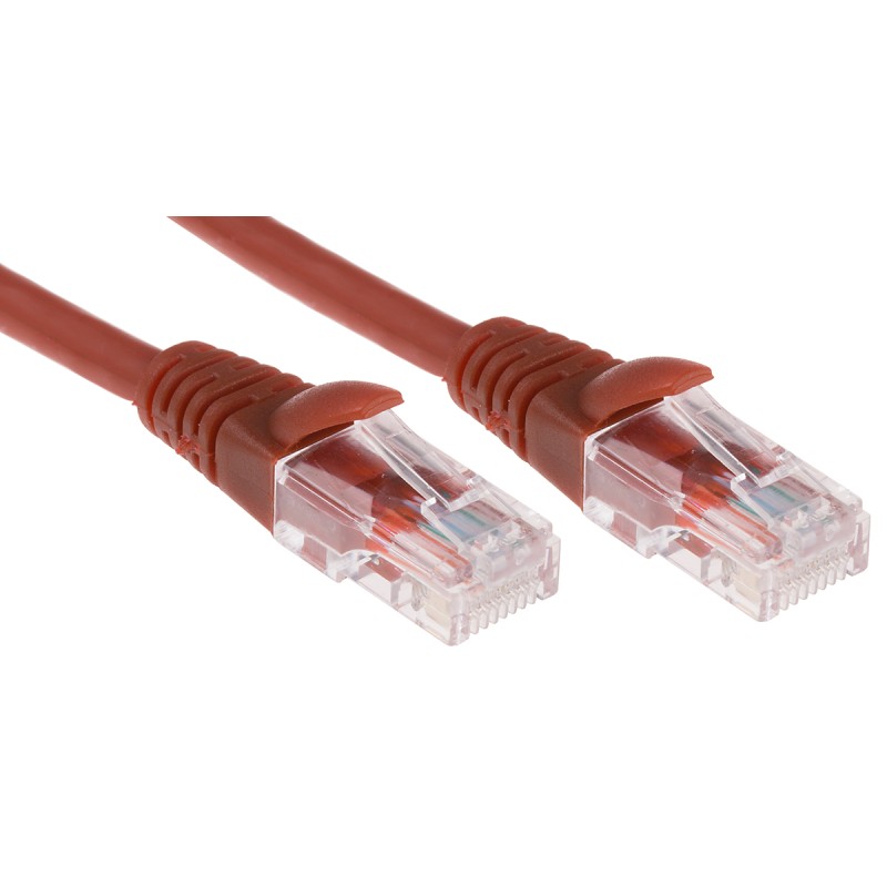 1 pcs - RS PRO Cat5e Male RJ45 to Male RJ45 Ethernet Cable, U/UTP, Red LSZH Sheath, 2m