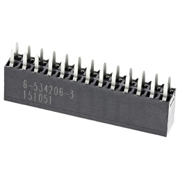 1 pcs - TE Connectivity AMPMODU MOD II Series Straight Through Hole Mount PCB Socket, 26-Contact, 2-Row, 2.54mm Pitch, Solder