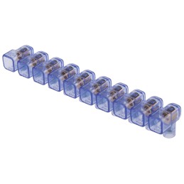 10 pcs - RS PRO Non-Fused Terminal Block, 10-Way, 1.5 mm² Wire, Screw Termination