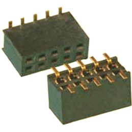 700 pcs - Amphenol Communications Solutions MINITEK Series Straight Surface Mount PCB Socket, 8-Contact, 2-Row, 1.27mm Pitch,