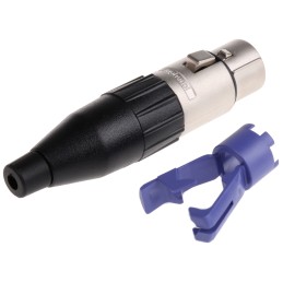 1 pcs - Amphenol Cable Mount XLR Connector, Female, 3 Way, Tin Plating