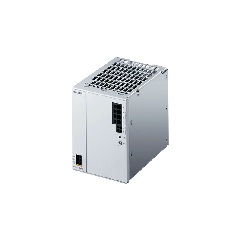 1 pcs - Block PC DIN Rail Power Supply, 85 - 264V ac ac, dc Input, 24V dc dc Output, 20A Output, 480W