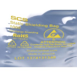 1 Bag of 100 - SCS Static Shielding Bag 51mm(W)x 152mm(L)