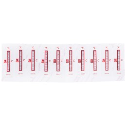 10 pcs - RS PRO Non-Reversible Temperature Sensitive Label, 116°C to 154°C, 8 Levels