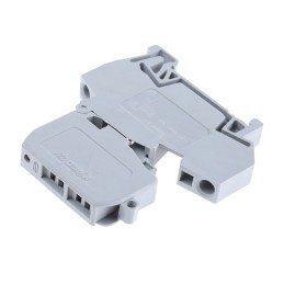 1 pcs - Wago 281 Series Grey Fuse Terminal Block, 4mm², Single-Level, Cage Clamp Termination, Fused