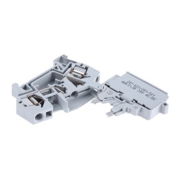 1 pcs - Wago 281 Series Grey Fuse Terminal Block, 4mm², Single-Level, Cage Clamp Termination, Fused