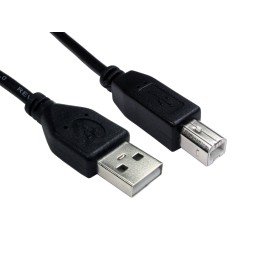 1 pcs - RS PRO USB 2.0 Cable, Male USB A to Male USB B Cable, 1m