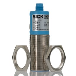 1 pcs - Sick Ultrasonic Barrel-Style Proximity Sensor, M30 x 1.5, 2000 mm Detection, Analogue Output, 9 - 30 V dc, IP67