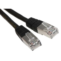 1 pcs - RS PRO Cat6 Male RJ45 to Male RJ45 Ethernet Cable, S/FTP, Black PVC Sheath, 3m