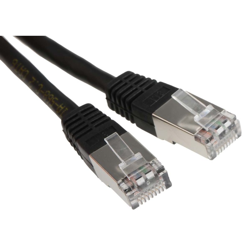 1 pcs - RS PRO Cat6 Male RJ45 to Male RJ45 Ethernet Cable, S/FTP, Black PVC Sheath, 3m