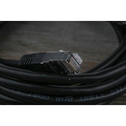 1 pcs - RS PRO Cat6 Male RJ45 to Male RJ45 Ethernet Cable, S/FTP, Black PVC Sheath, 3m