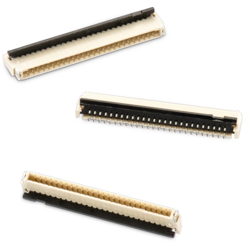 1 pcs - Wurth Elektronik, WR-FPC, 687 0.5mm Pitch 8 Way Horizontal Male FPC Connector, ZIF Top and Bottom contact