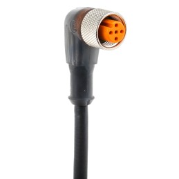 1 pcs - Lumberg Automation Right Angle Female 5 way M12 to Right Angle Female 5 way Unterminated Sensor Actuator Cable, 5m