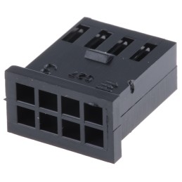 10 pcs - TE Connectivity, AMPMODU MOD II Female Connector Housing, 2.54mm Pitch, 8 Way, 2 Row