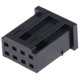10 pcs - TE Connectivity, AMPMODU MOD II Female Connector Housing, 2.54mm Pitch, 8 Way, 2 Row