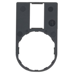 1 Box of 10 - Schneider Electric Blank label holder for Use with XB4 Series, XB5 Series