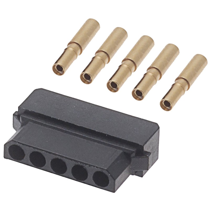 1 pcs - HARWIN Datamate Connector Kit Containing 5 way SIL Female Shell, Crimps