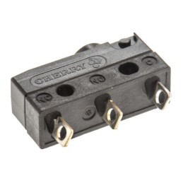 1 Box of 1200 - ZF Button Micro Switch, Solder Terminal, 100 mA @ 30 V dc, SPDT, IP6K7