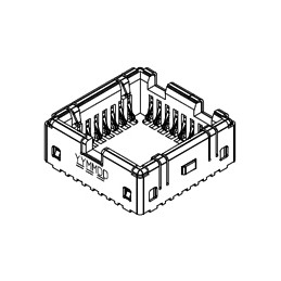 800 pcs - Molex 0.9mm Pitch 32 Way SMD PLCC IC Socket