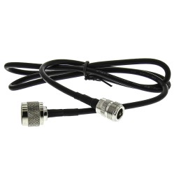 1 pcs - RF Solutions Male N Type to Female N Type Coaxial Cable, 1m, RG58 Coaxial, Terminated